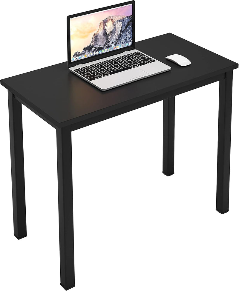 Dlandhome 63 Inch Computer Desk Home Office Table Writing Desk Study Table Gaming Desk Workstation, Black