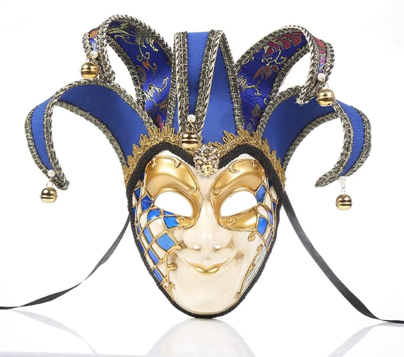 Full Face Venetian Mask Masquerade Mask for Carnival Mardi Gras Cosplay Halloween Party Wall Decoration