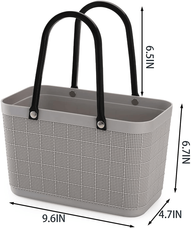 Cedilis 3 Pack Plastic Storage Basket with Handle, Portable Shower Caddy Bins Organizer, Grocery Shopping Basket, Bathroom Shower Tote for Soap, Shampoo, Conditioner, Lotion, 3 Color Sporting Goods > Outdoor Recreation > Camping & Hiking > Portable Toilets & ShowersSporting Goods > Outdoor Recreation > Camping & Hiking > Portable Toilets & Showers Cedilis   