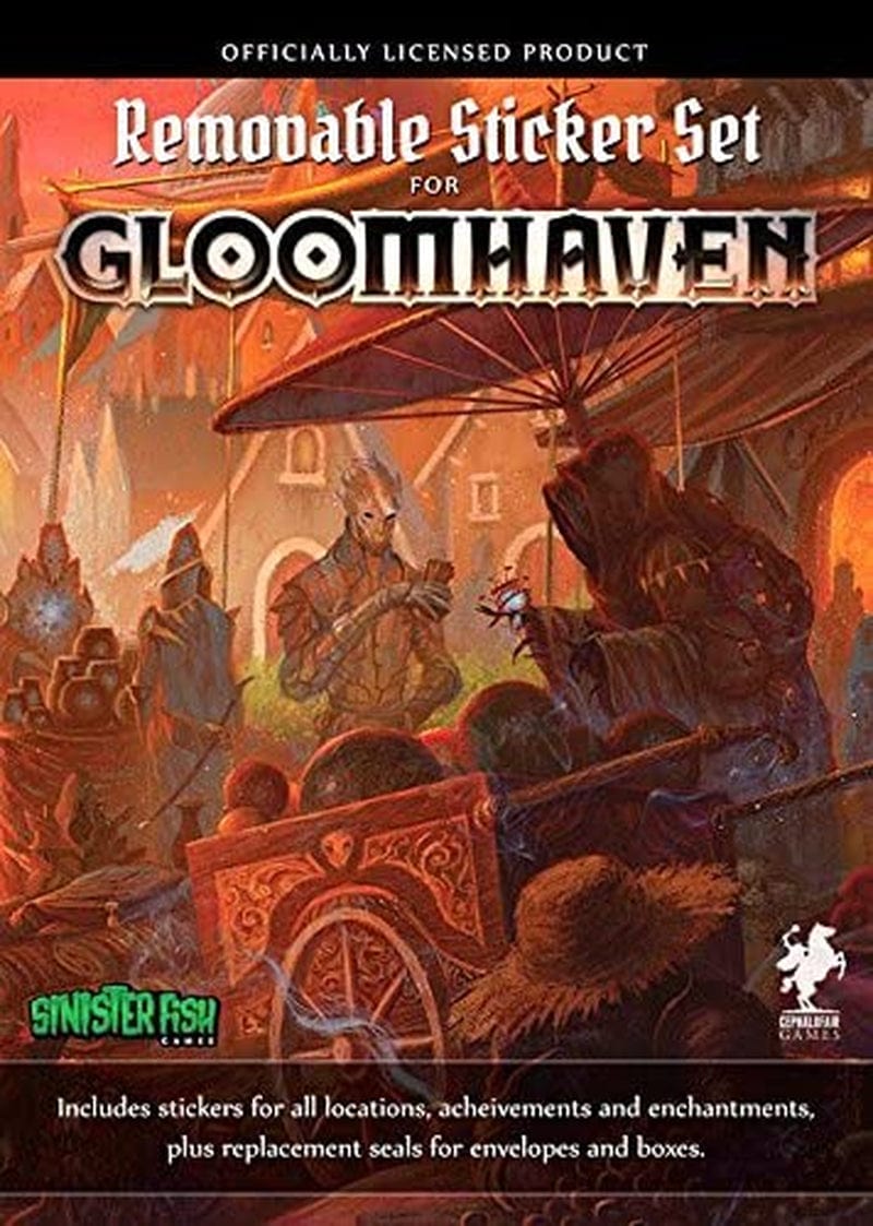 Cephalofair Games Sinister Fish Gloomhaven Removable Sticker Set, Removable Stickers Multi-Award-Winning Strategy Boxed Board Game Accessory for Ages 12 & Up, SIF00020 Sporting Goods > Outdoor Recreation > Winter Sports & Activities 14 years and up   