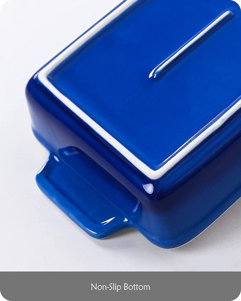Ceramic Baking Dishes for Oven, Lareina Bakeware Set, Rectangular Baking Pans Set, Casserole Dish for Cooking, Cake Dinner, Kitchen, Banquet and Daily Use, 13 X 9 Inches, 3-Piece (Blue) Home & Garden > Kitchen & Dining > Cookware & Bakeware Lareina   