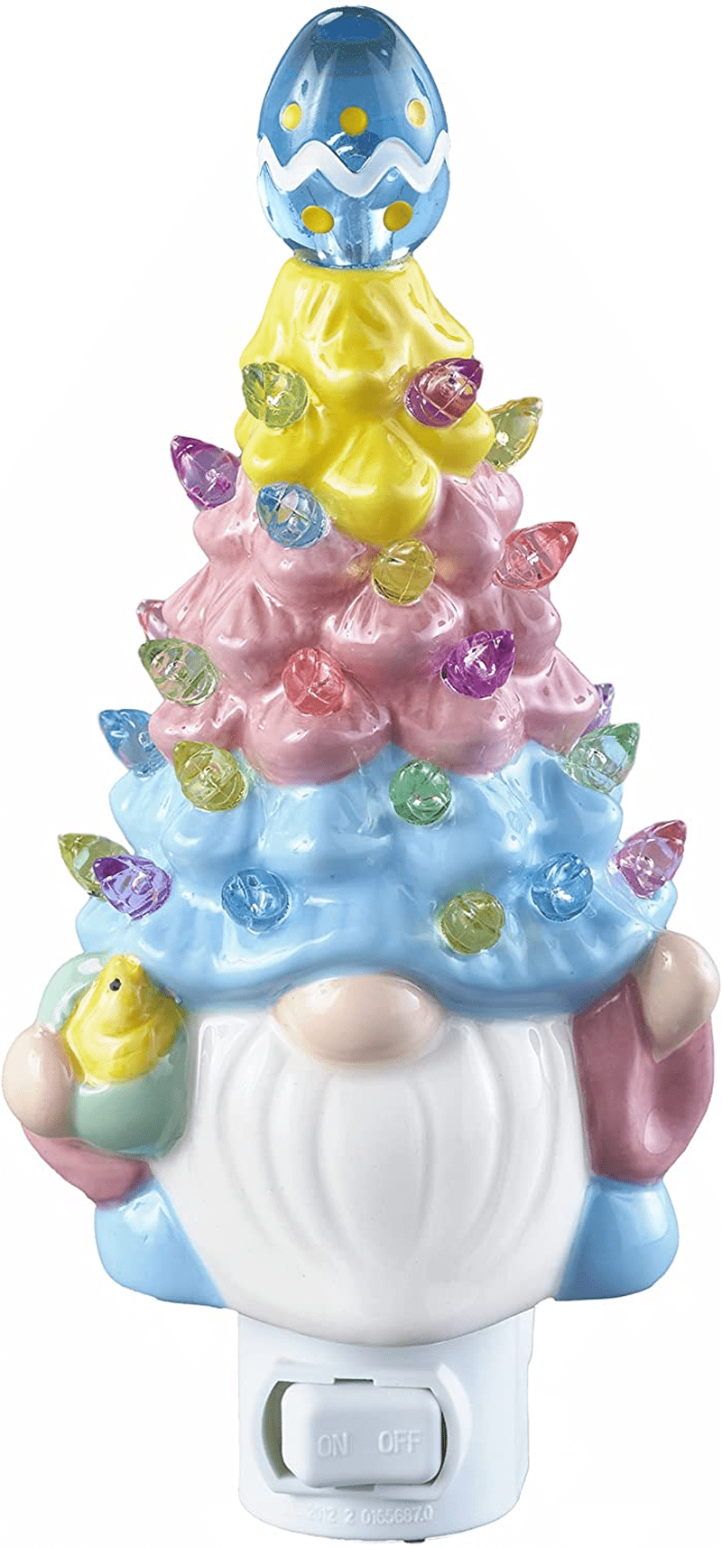 Ceramic Easter Tree - Gnome Figurine Decoration for Mantle or Table - Large Home & Garden > Decor > Seasonal & Holiday Decorations LTD Commodities, LLC Night Light  