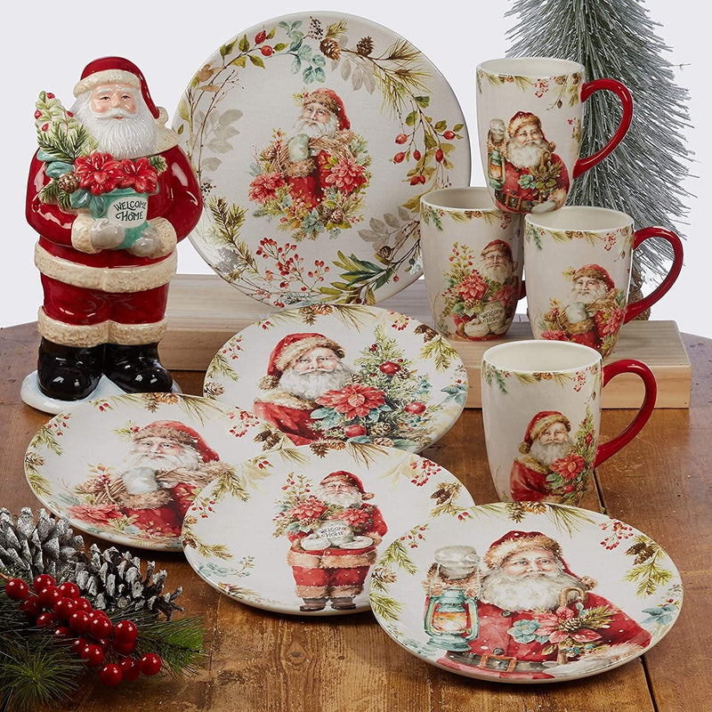 Certified International Christmas Story 16Pc Dinnerware Set, Service for 4, Multicolored