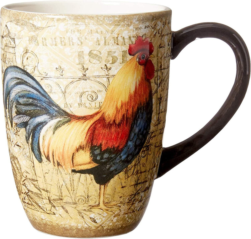 Certified International Gilded Rooster Dinnerware.Tabletop, One Size, Multicolor Home & Garden > Kitchen & Dining > Tableware > Dinnerware Certified International   