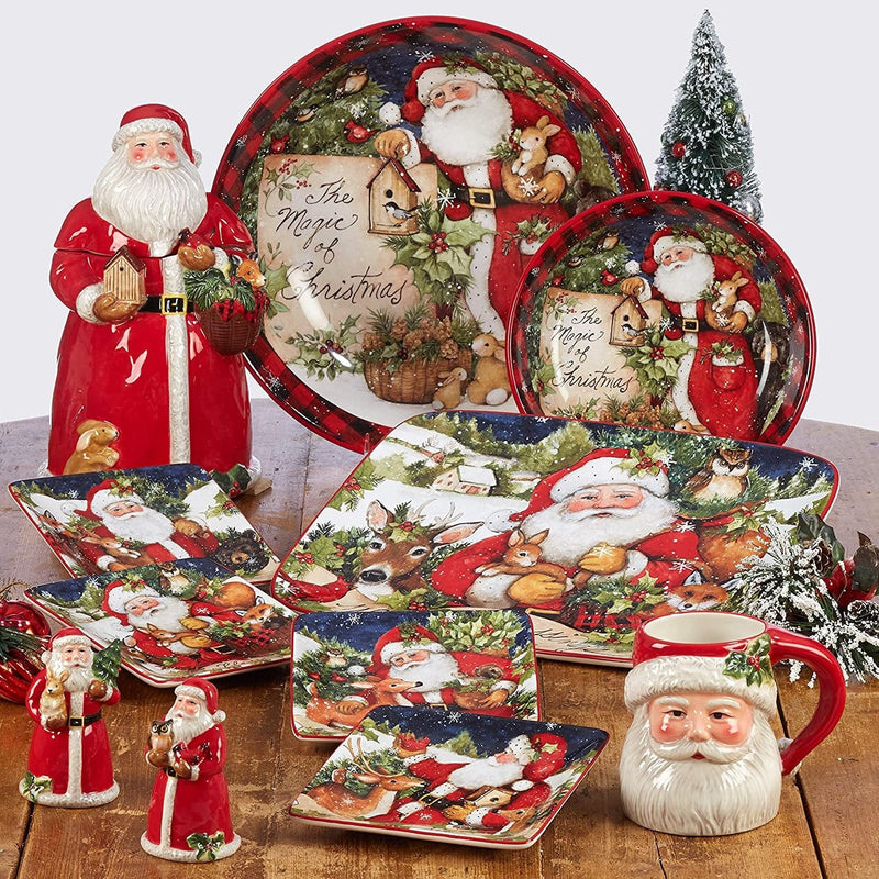 Certified International Magic of Christmas Snowman 16Pc Dinnerware Set, Service for 4, Multicolored