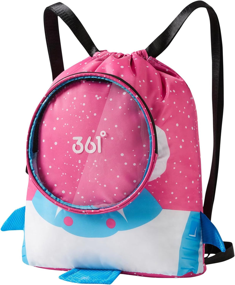 361° Waterproof Bags for Swim Backpack Boys Girls Kids Toddler Draw String Back Bag Gymnastics Backpack, Pink