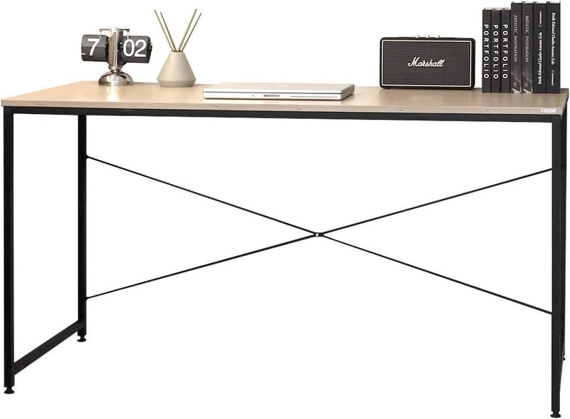 Alpha Series Multipurpose Desk 1460, Oak/Black 55.1 Inch