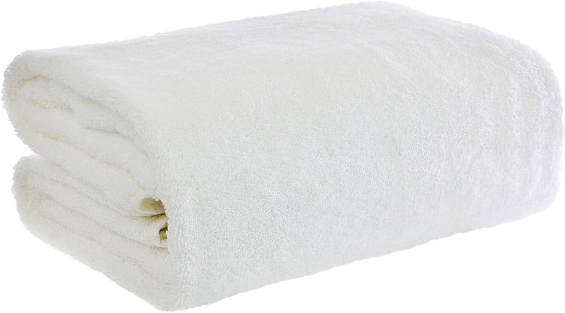 Chakir Turkish Linens Turkish Cotton - Oversized (40-Inch-By-80-Inch) Bath Towel, Beige Home & Garden > Linens & Bedding > Towels Chakir Turkish Linens White Oversized (40 in x 80 in) 