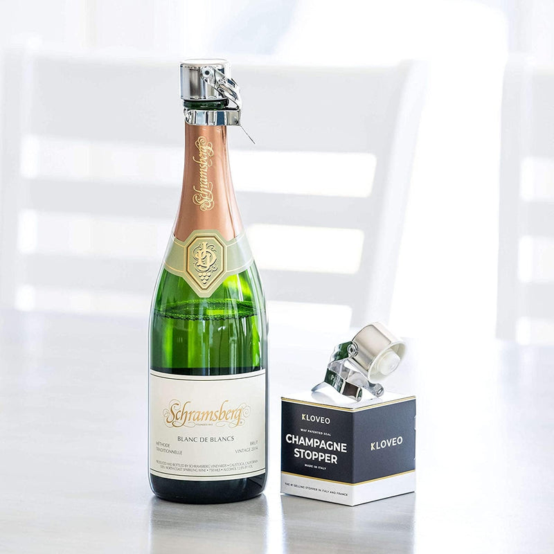 Champagne Stoppers by KLOVEO - Patented Seal (No Pressure Pump Needed) Made in Italy - Professional Grade WAF Champagne Bottle Stopper - Prosecco, Cava, and Sparkling Wine Stopper Home & Garden > Kitchen & Dining > Barware KLOVEO   