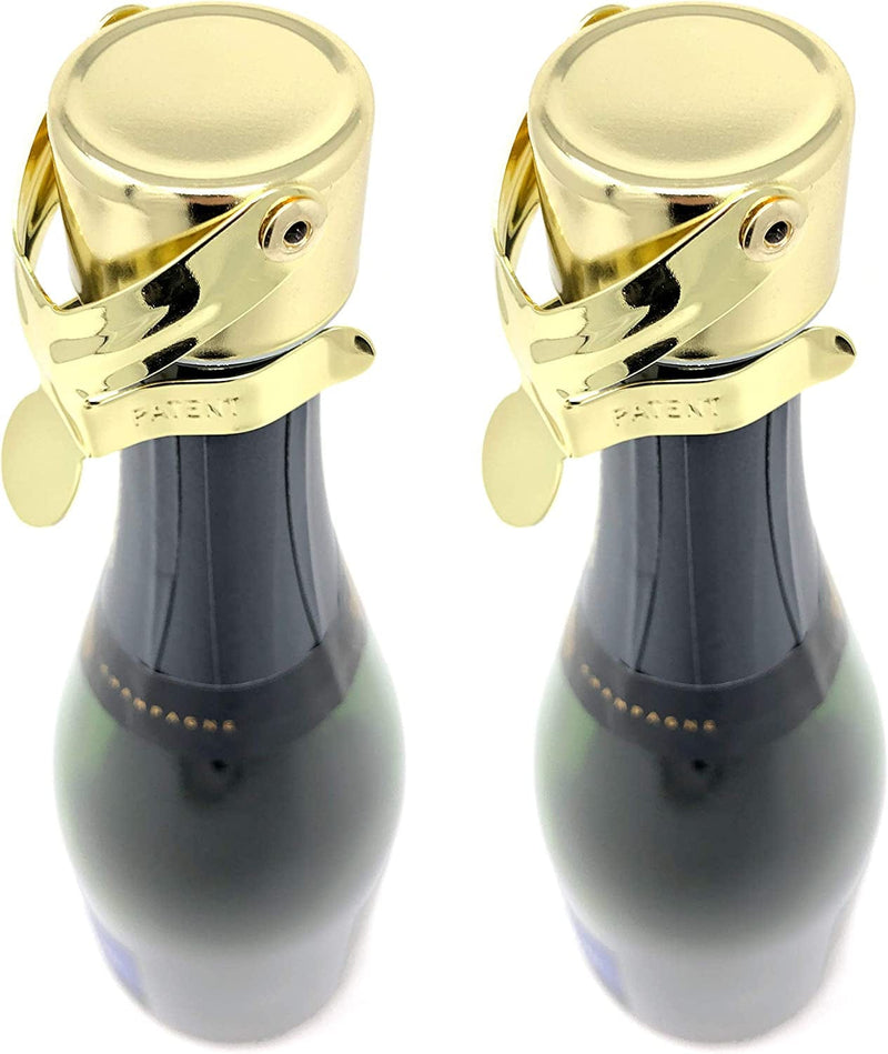 Champagne Stoppers by KLOVEO - Patented Seal (No Pressure Pump Needed) Made in Italy - Professional Grade WAF Champagne Bottle Stopper - Prosecco, Cava, and Sparkling Wine Stopper Home & Garden > Kitchen & Dining > Barware KLOVEO Gold 2 