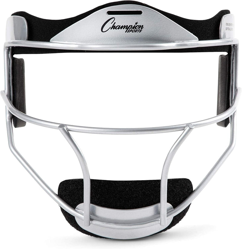 Champion Sports Softball Face Mask - Durable Fielder Head Guards - Premium Sports Accessories for Indoors and Outdoors - Magnesium or Steel in Multiple Colors and Sizes Sporting Goods > Outdoor Recreation > Winter Sports & Activities Champion Sports Silver Classic Steel (Youth Size) 