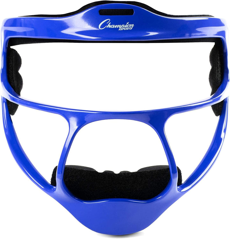 Champion Sports Softball Face Mask - Durable Fielder Head Guards - Premium Sports Accessories for Indoors and Outdoors - Magnesium or Steel in Multiple Colors and Sizes Sporting Goods > Outdoor Recreation > Winter Sports & Activities Champion Sports Blue Ultralight Magnesium (Youth Size) 
