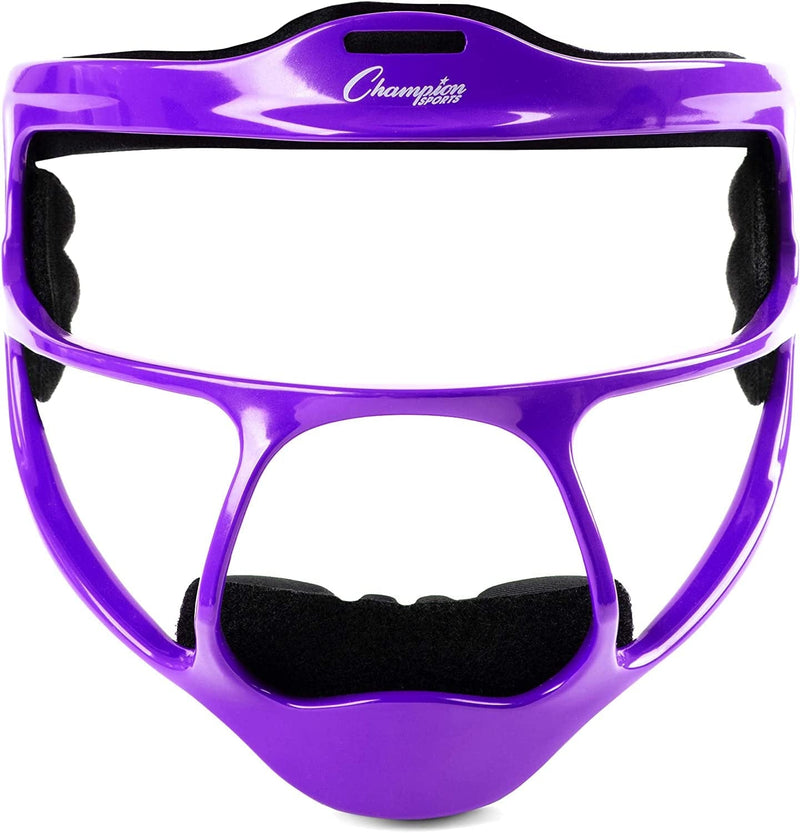 Champion Sports Softball Face Mask - Durable Fielder Head Guards - Premium Sports Accessories for Indoors and Outdoors - Magnesium or Steel in Multiple Colors and Sizes Sporting Goods > Outdoor Recreation > Winter Sports & Activities Champion Sports Purple Ultralight Magnesium (Youth Size) 
