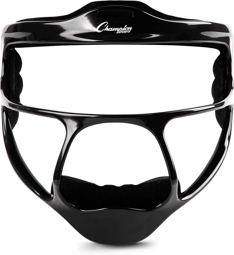 Champion Sports Softball Face Mask - Durable Fielder Head Guards - Premium Sports Accessories for Indoors and Outdoors - Magnesium or Steel in Multiple Colors and Sizes Sporting Goods > Outdoor Recreation > Winter Sports & Activities Champion Sports Black Ultralight Magnesium (Youth Size) 