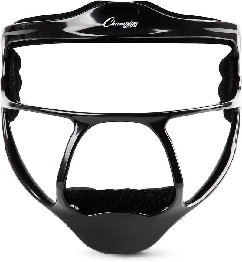 Champion Sports Softball Face Mask - Durable Fielder Head Guards - Premium Sports Accessories for Indoors and Outdoors - Magnesium or Steel in Multiple Colors and Sizes Sporting Goods > Outdoor Recreation > Winter Sports & Activities Champion Sports Black Ultralight Magnesium (Adult Size) 
