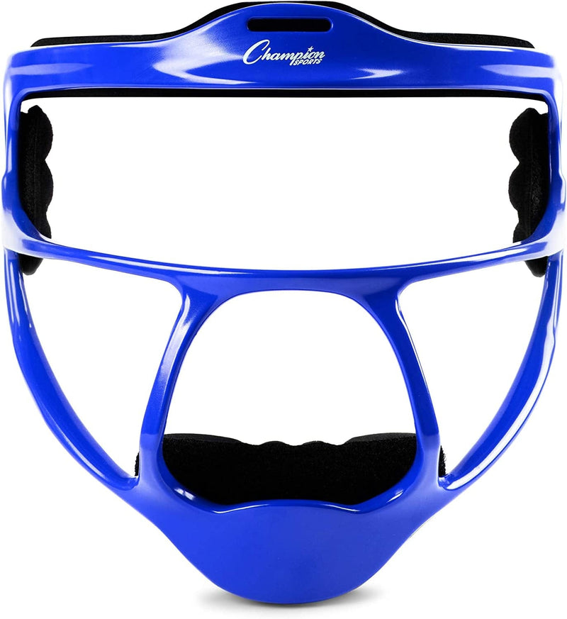 Champion Sports Softball Face Mask - Durable Fielder Head Guards - Premium Sports Accessories for Indoors and Outdoors - Magnesium or Steel in Multiple Colors and Sizes Sporting Goods > Outdoor Recreation > Winter Sports & Activities Champion Sports Blue Ultralight Magnesium (Adult Size) 