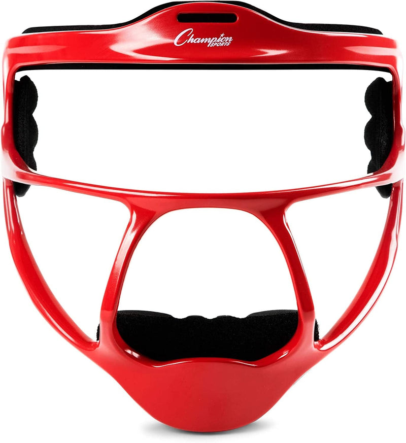 Champion Sports Softball Face Mask - Durable Fielder Head Guards - Premium Sports Accessories for Indoors and Outdoors - Magnesium or Steel in Multiple Colors and Sizes Sporting Goods > Outdoor Recreation > Winter Sports & Activities Champion Sports Red Ultralight Magnesium (Adult Size) 
