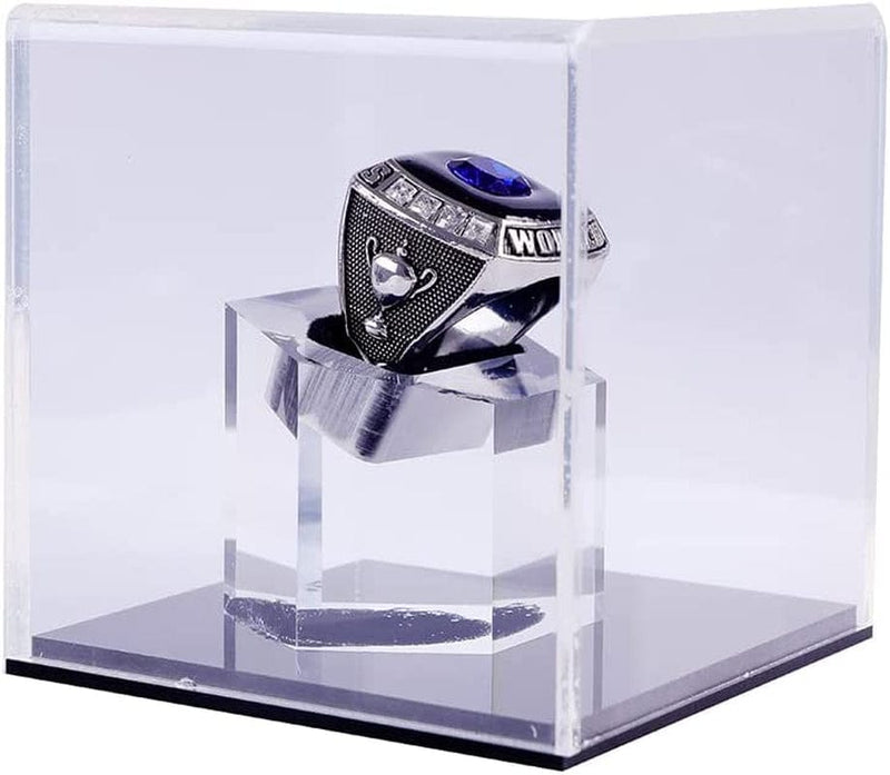 Championship Ring Display Case 1 Slot Hole | Baseball Ring Display Box | Softball Ring Box | Football Ring Case | Sport Ring Display Box | High School Ring Display Box