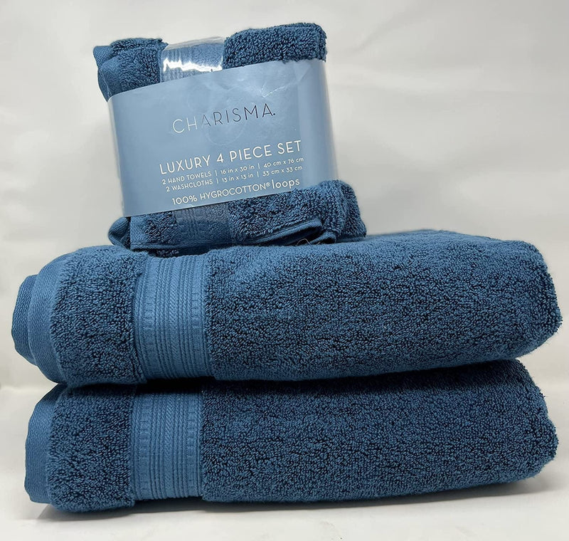 Charisma Plush Towels Bundle | Includes: 2 Luxury Bath Towels, Hand Towels & Washcloths | Quality, Ultra Soft Towel Set | 6 Pieces Home & Garden > Linens & Bedding > Towels Cardinal Home Real Teal  