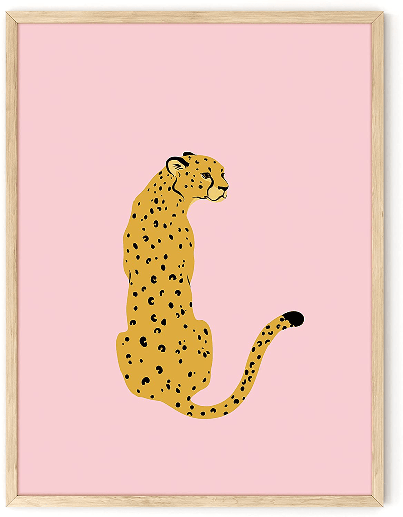 Cheetah Print Wall Decor Pink Poster - by Haus and Hues | Pink Posters for Room Aesthetic Blush Pink Wall Decor Cheetah Wall Decor, Pink Cheetah Wall Art, Preppy Room Decor UNFRAMED 12” X 16” Home & Garden > Decor > Artwork > Posters, Prints, & Visual Artwork HAUS AND HUES Cheetah 12x16 Beige Framed 