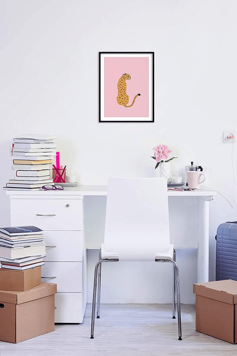 Cheetah Print Wall Decor Pink Poster - by Haus and Hues | Pink Posters for Room Aesthetic Blush Pink Wall Decor Cheetah Wall Decor, Pink Cheetah Wall Art, Preppy Room Decor UNFRAMED 12” X 16”