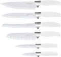 Chef Essential 6 Piece Knife Set with Matching Sheaths, Solid White Home & Garden > Kitchen & Dining > Kitchen Tools & Utensils > Kitchen Knives Chef Essential White Set  