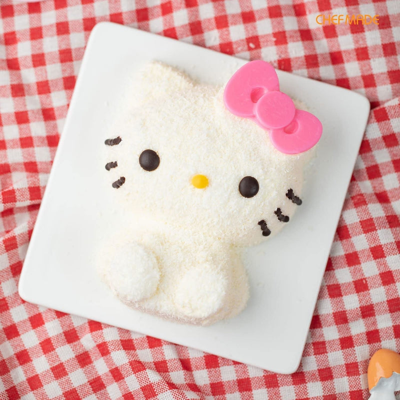 CHEFMADE Hello Kitty Cake Pan, 4-Inch Non-Stick Stereo Silicone Cake Mold for Oven and Instant Pot Baking (Pink) Home & Garden > Kitchen & Dining > Cookware & Bakeware CHEFMADE   