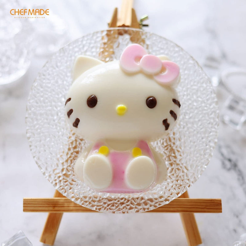 CHEFMADE Hello Kitty Cake Pan, 4-Inch Non-Stick Stereo Silicone Cake Mold for Oven and Instant Pot Baking (Pink) Home & Garden > Kitchen & Dining > Cookware & Bakeware CHEFMADE   