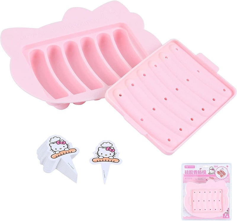 CHEFMADE Hello Kitty Cake Pan, 4-Inch Non-Stick Stereo Silicone Cake Mold for Oven and Instant Pot Baking (Pink) Home & Garden > Kitchen & Dining > Cookware & Bakeware CHEFMADE 08 - 6 Cups Twinkie  
