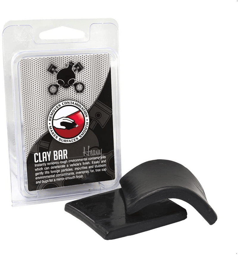 Chemical Guys CLY_KIT_1 Heavy Duty Clay Bar and Luber Synthetic Lubricant Kit (16 fl oz) (2 Items),Black  Chemical Guys Black Clay Bar Heavy 