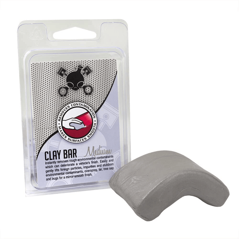 Chemical Guys CLY_KIT_1 Heavy Duty Clay Bar and Luber Synthetic Lubricant Kit (16 fl oz) (2 Items),Black  Chemical Guys Gray Clay Bar Medium 