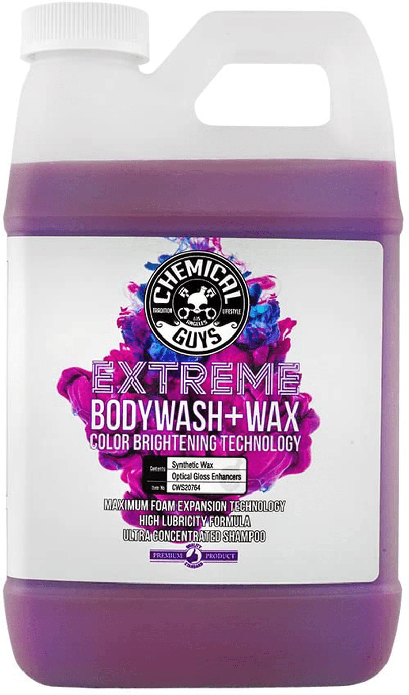 Chemical Guys CWS20764 Extreme Bodywash & Wax Foaming Car Wash Soap (Works with Foam Cannons, Foam Guns or Bucket Washes), 64 oz., Grape Scent  ‎Chemical Guys Extreme Bodywash .5 Gal/64 oz 