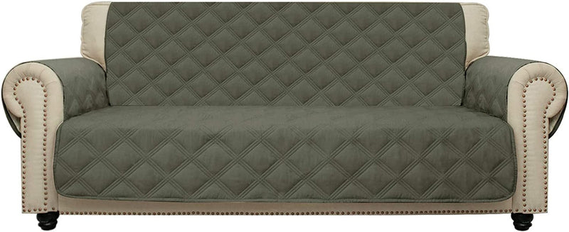 CHHKON Sofa Cover 100% Waterproof Non-Slip Quilted Furniture Protector Sofa Slipcover for Children, Pets for Leather Couch (Blue, 78") Home & Garden > Decor > Chair & Sofa Cushions CHHKON Green 68" 