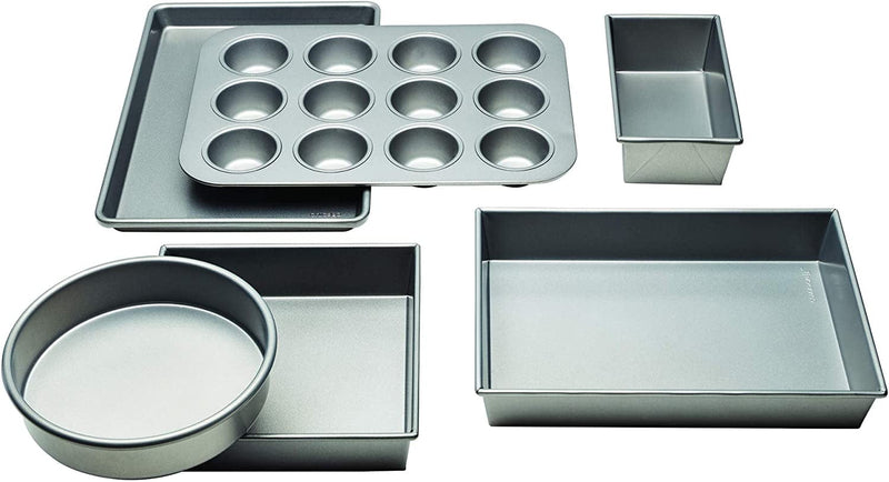Chicago Metallic Non-Stick Toaster Oven Bakeware Set, 4-Piece, Carbon Steel Home & Garden > Kitchen & Dining > Cookware & Bakeware Chicago Metallic 6-Piece Set  