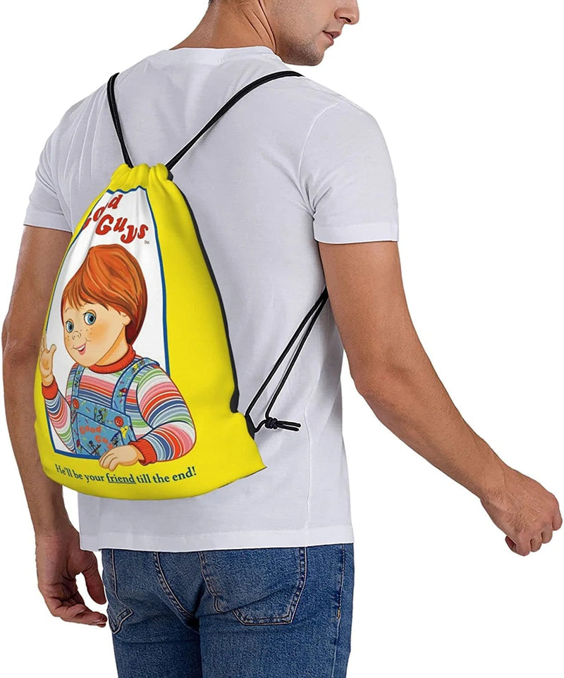 Child'S Play - Good Guys - Chu-Cky Drawstring Bag Sports Fitness Bag Travel Bag Gift Bag Home & Garden > Household Supplies > Storage & Organization Betty   