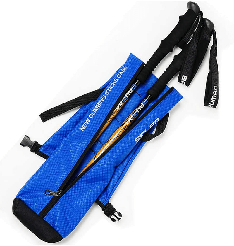 Chris.W Portable Trekking Pole Carrying Bag Storage Bag Pouch with Zipper for Walking Stick Hiking Poles Travel Case Sporting Goods > Outdoor Recreation > Camping & Hiking > Hiking Poles Chris.W Blue  