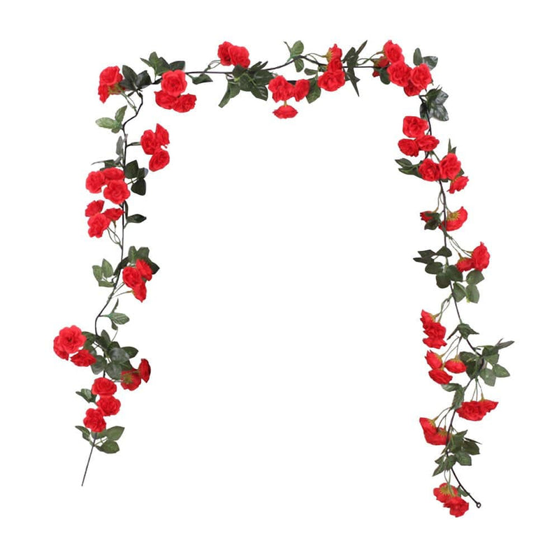 Christmas Clearance Items, Lidyce Valentines Day Decorations, Valentines Day Decor for Anniversary, 69 Heads Artificial Rose Vine Hanging Silk Roll Flowers for Wall Decor Rattan Home & Garden > Decor > Seasonal & Holiday Decorations Lidyce Red  
