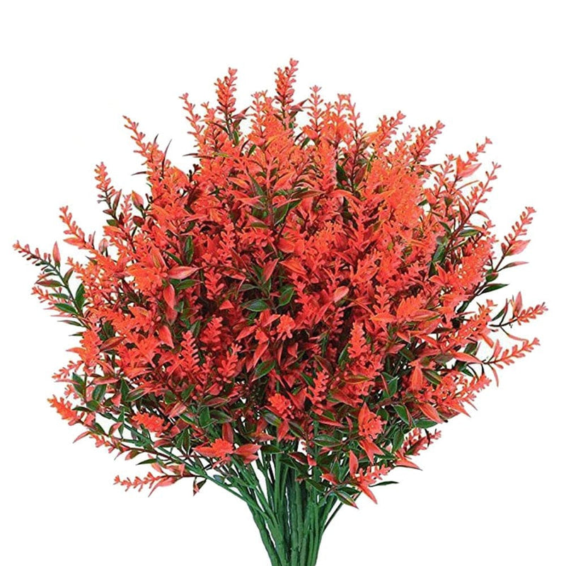 Christmas Clearance Items, Lidyce Valentines Day Decorations, Valentines Day Decor for Anniversary, Artificial Lavender Flowers 12 Bundles Fake Flowers No Fade Faux Plastic Plants Home & Garden > Decor > Seasonal & Holiday Decorations Lidyce Red  