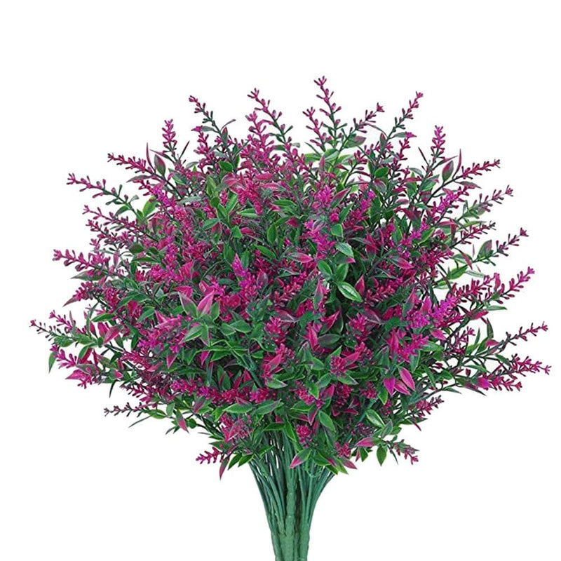 Christmas Clearance Items, Lidyce Valentines Day Decorations, Valentines Day Decor for Anniversary, Artificial Lavender Flowers 12 Bundles Fake Flowers No Fade Faux Plastic Plants Home & Garden > Decor > Seasonal & Holiday Decorations Lidyce Hot Pink  