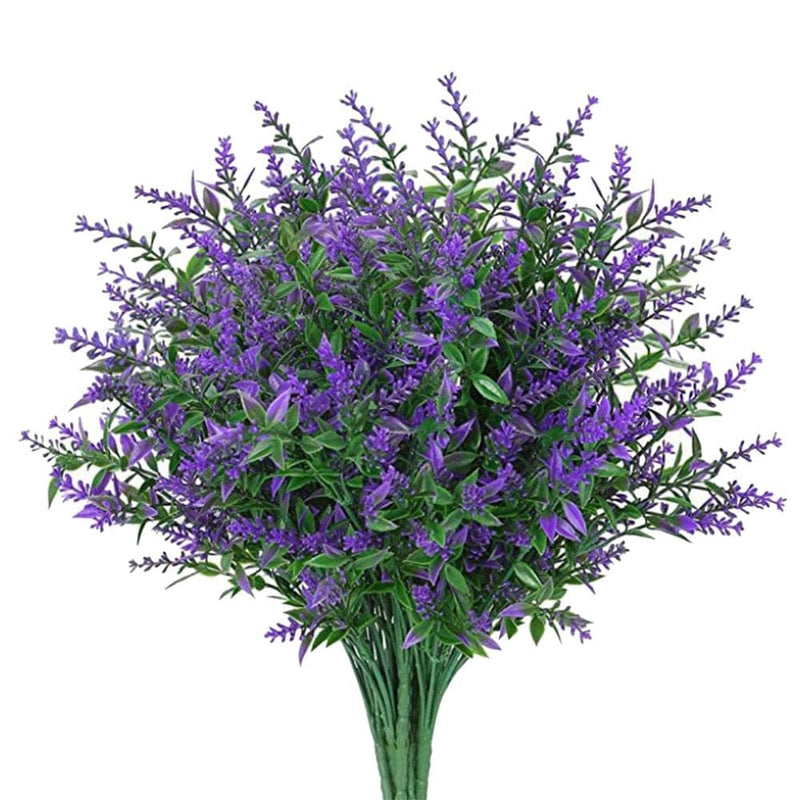 Christmas Clearance Items, Lidyce Valentines Day Decorations, Valentines Day Decor for Anniversary, Artificial Lavender Flowers 12 Bundles Fake Flowers No Fade Faux Plastic Plants Home & Garden > Decor > Seasonal & Holiday Decorations Lidyce Purple  