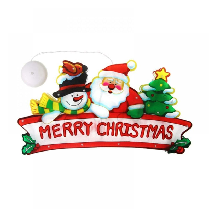 Christmas Decoration Lighted Window Hanging Décor LED Xmas Lights with Suction Cup Hook for Christmas Party Showcase Show Window Home Living Room Kid Home Home & Garden > Decor > Seasonal & Holiday Decorations& Garden > Decor > Seasonal & Holiday Decorations Pretty Comy   