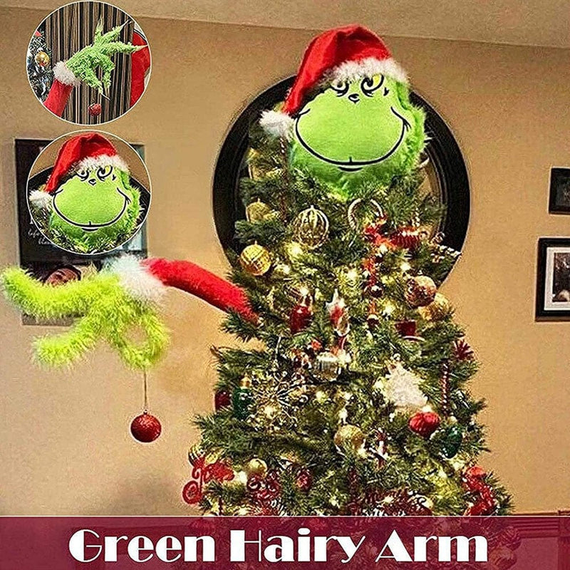 Christmas Decorations Furry Green Gr1Nch Arm Ornament Holder Tree Sets Christmas Tree Decoration for Gift(1×Head + 1×Arm) Home Home & Garden > Decor > Seasonal & Holiday Decorations& Garden > Decor > Seasonal & Holiday Decorations Kcysta   