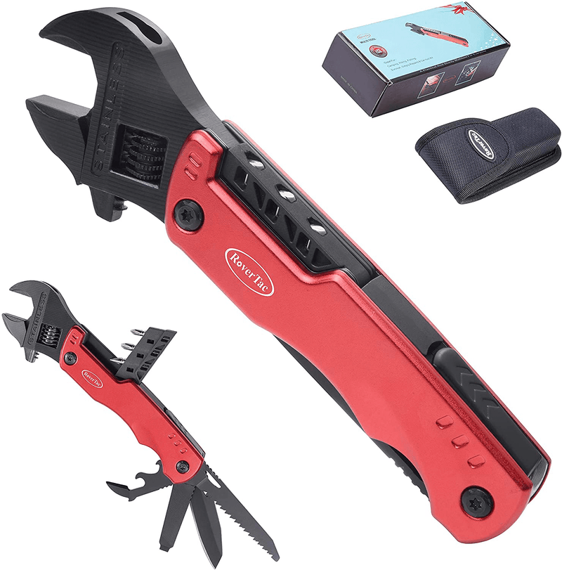 Christmas Gifts for Men Unique Gifts for Dad Husband Boyfriend Stocking Stuffers for Men Cool Gadgets Rovertac 10 in 1 Wrench Multitool with Safety Lock Sporting Goods > Outdoor Recreation > Camping & Hiking > Camping Tools RoverTac   