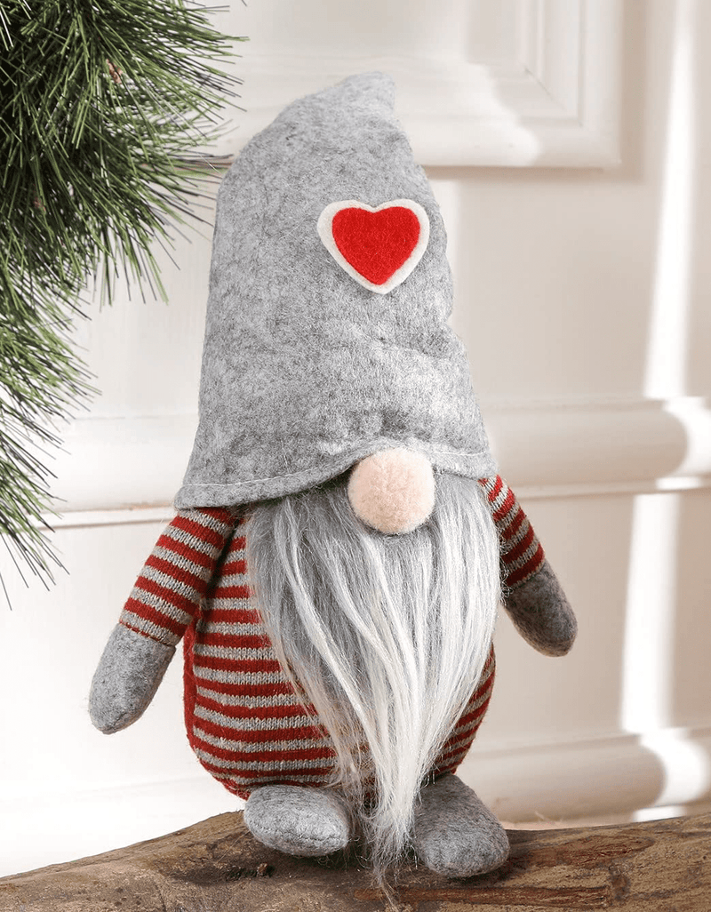 Christmas Gnome, Christmas Valentine'S Day Decorations, Mini Sized 7.5 Inch Swedish Tomte Nisse Christmas Ornaments for Home Porch Garden Patio Home & Garden > Decor > Seasonal & Holiday Decorations Jultomten   