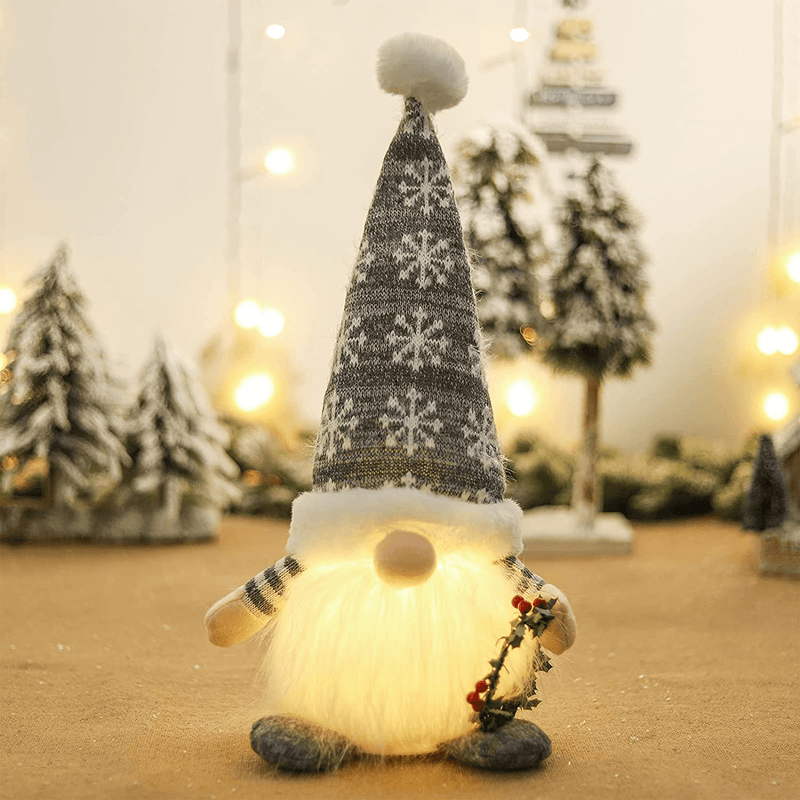 Christmas Gnome Decorations with Light - 2 PCS 17 Inch Red Gray Christmas Gnome Plush with Sequins Long Hat Decorations Gift, Swedish Christmas Elf Doll with Home Decor Gifts Wreath， for Home Party Home & Garden > Decor > Seasonal & Holiday Decorations& Garden > Decor > Seasonal & Holiday Decorations Staraise   