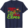 Christmas I Teach the Cutest Little Elves Teacher Funny Xmas T-Shirt Home & Garden > Decor > Seasonal & Holiday Decorations& Garden > Decor > Seasonal & Holiday Decorations BORN Navy Men 3XL