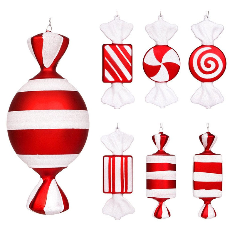 Christmas Lollipop Ornaments, Christmas Candies Polymer Clay Ornament, Xmas Decor Candy Cane Hanging Decorations, Sweets Candy Pendant Xmas Tree Party Supplies by PAKASEPT Home Home & Garden > Decor > Seasonal & Holiday Decorations& Garden > Decor > Seasonal & Holiday Decorations PAKASEPT Style G  