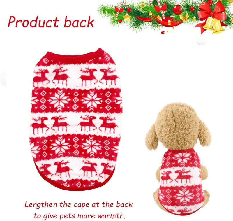 Christmas Pet Costume, Reindeer Snowflake Christmas Pet Dog Shirt for Small Dogs and Cat Animals & Pet Supplies > Pet Supplies > Dog Supplies > Dog Apparel Generic   