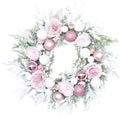 Artificial Peony Flower Wreath Door Wreath with Green Leaves Spring Wreath for Front Door, Wedding, Wall, Home Decor Blue