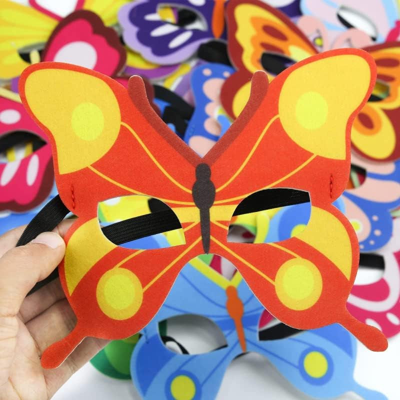 16Pcs Felt Masks for Kids Cosplay Masks Party, Felt Masks to Birthday Party, Kids Masquerade Mask for Boys and Girls